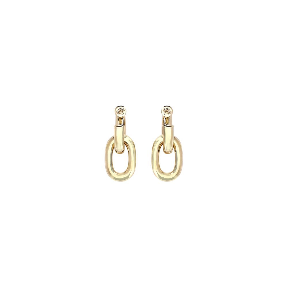 Pendientes de resina dorada Rabanne