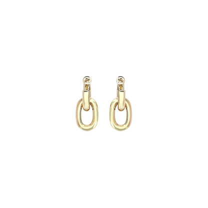 Pendientes de resina dorada Rabanne