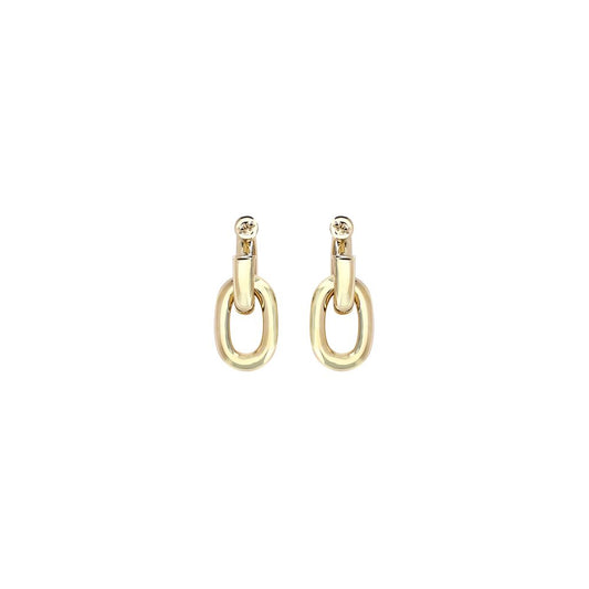 Pendientes de resina dorada Rabanne
