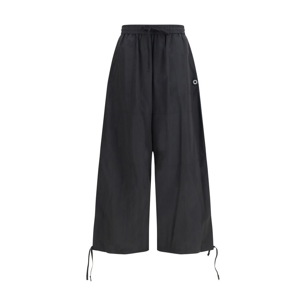 Pantalones casuales de poliéster negros Kenzo