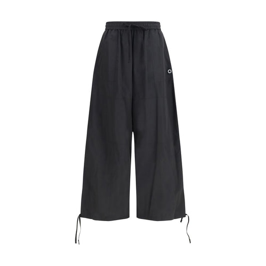 Pantalones casuales de poliéster negros Kenzo