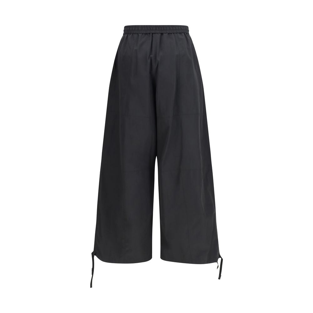 Pantalones casuales de poliéster negros Kenzo