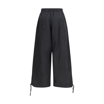Pantalones casuales de poliéster negros Kenzo