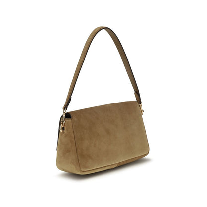 Bolso de hombro Tory Burch de cuero beige