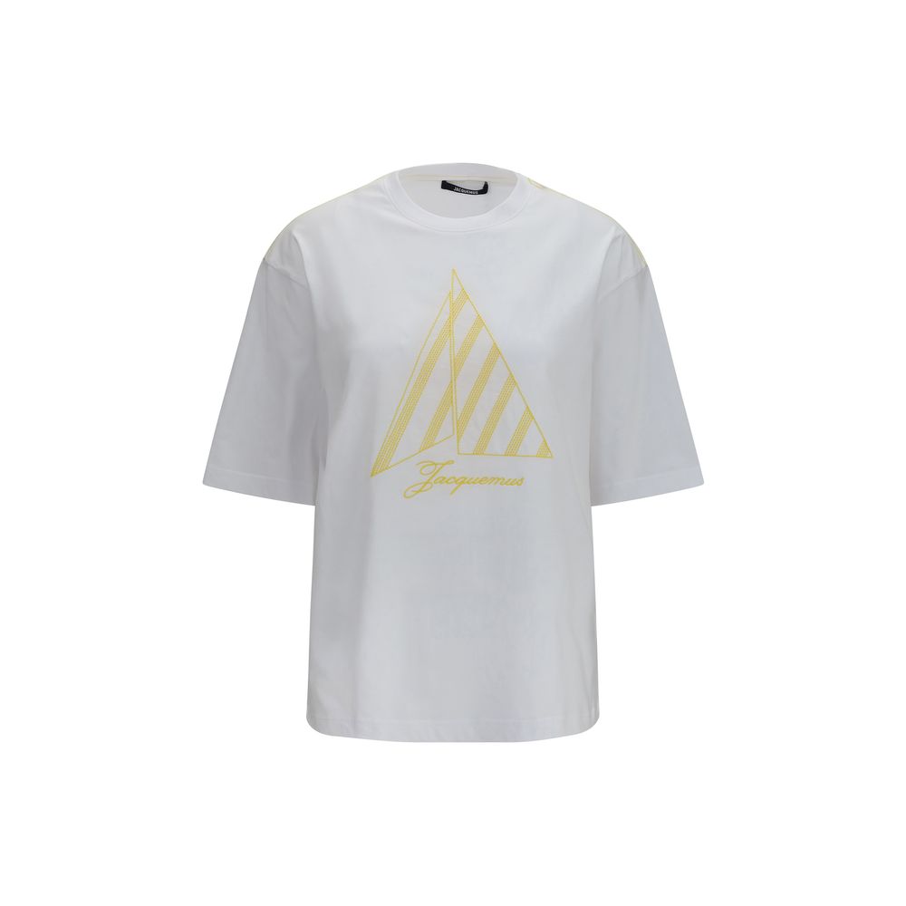 Camiseta Oversize De Algodón Blanco Modelo Voilier Jacquemus