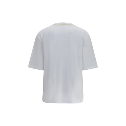 Camiseta Oversize De Algodón Blanco Modelo Voilier Jacquemus