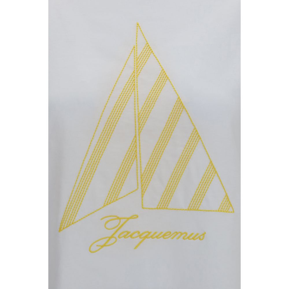 Camiseta Oversize De Algodón Blanco Modelo Voilier Jacquemus