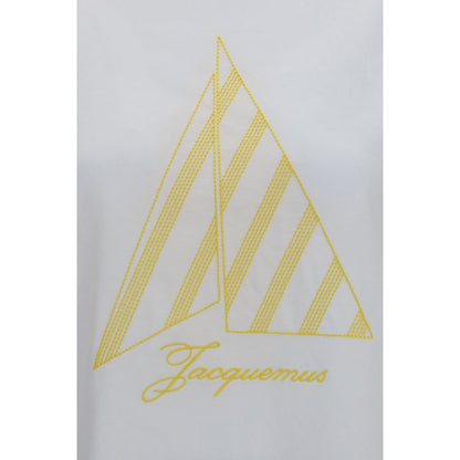 Camiseta Oversize De Algodón Blanco Modelo Voilier Jacquemus