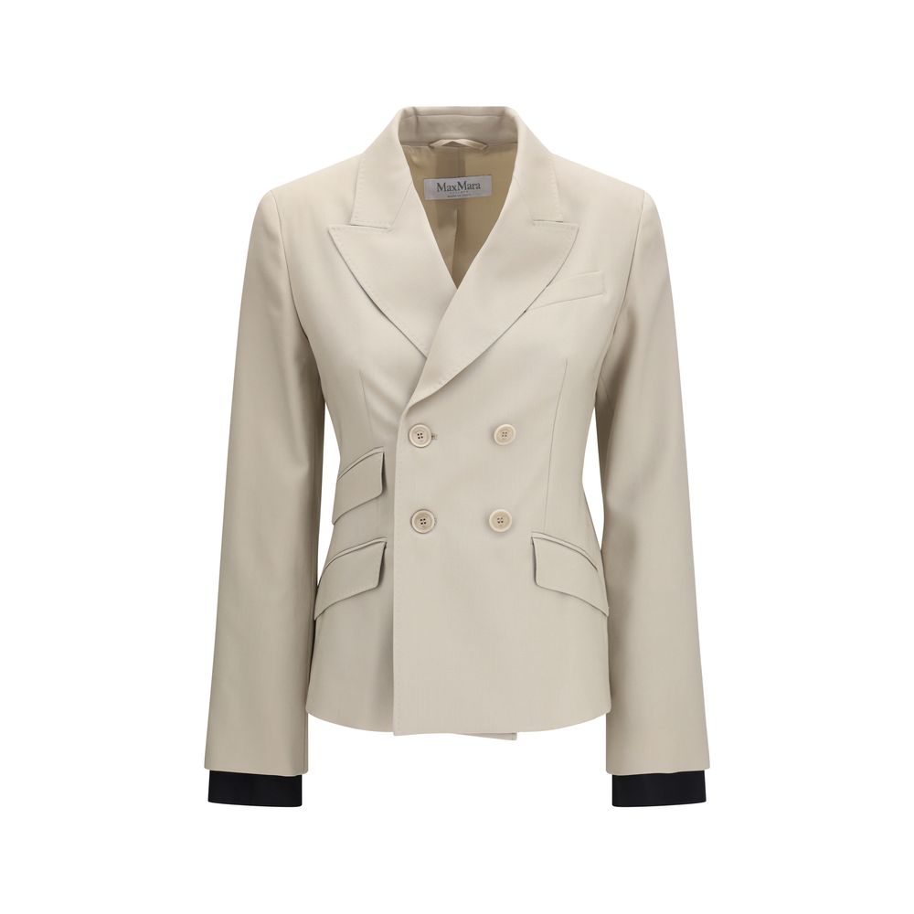 Blazer Max Mara Beige Lana Oveja Aries