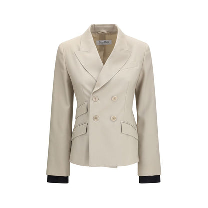 Blazer Max Mara Beige Lana Oveja Aries