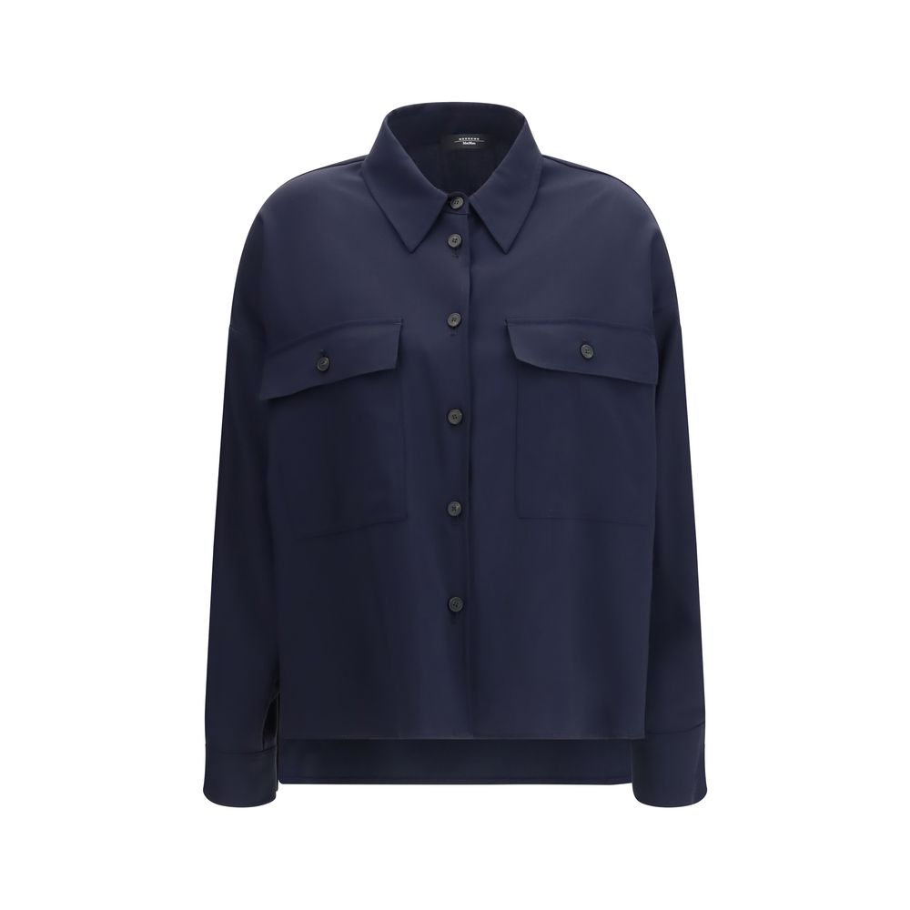 Chaqueta Max Mara Oves Aries de lana azul