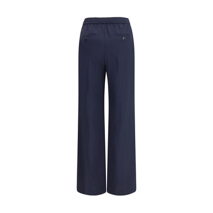 Pantalón casual de lana azul Oves Aries de Max Mara