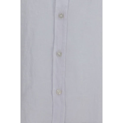 Chemise en lin blanche et noire Hugo Boss