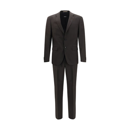 Costume deux pièces en laine gris noir Oves Aries Hugo Boss