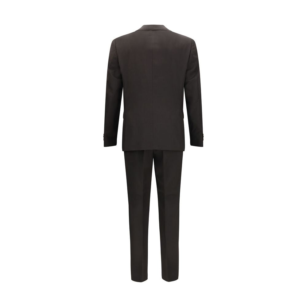 Costume deux pièces en laine gris noir Oves Aries Hugo Boss