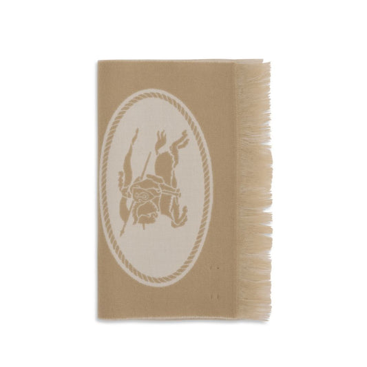 Bufanda Burberry de lana beige Oves Aries
