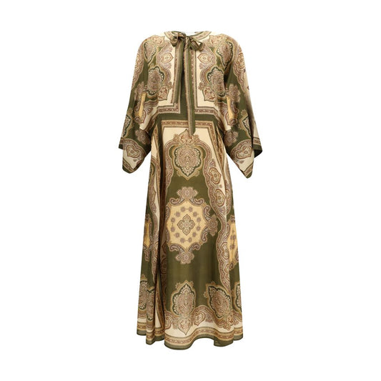 Vestido informal de seda multicolor Zimmermann