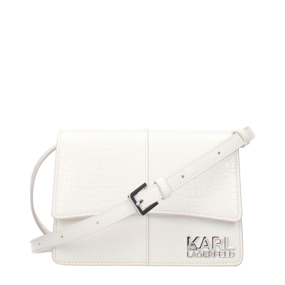 Sac bandoulière Karl Lagerfeld en polyéthylène blanc