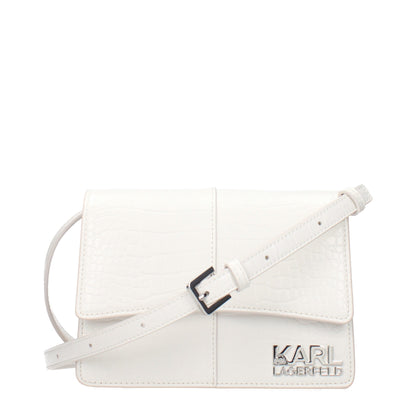Sac bandoulière Karl Lagerfeld en polyéthylène blanc