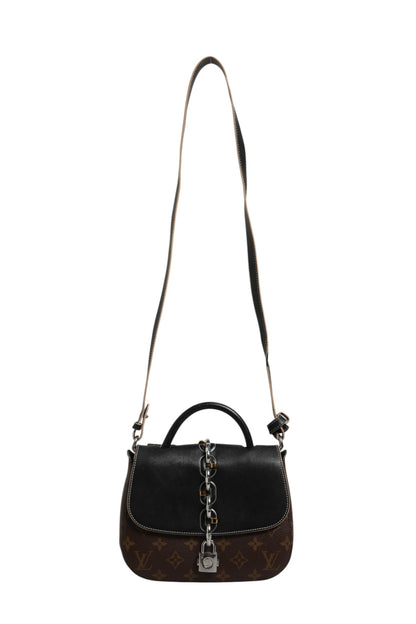 Sac porté épaule Louis Vuitton Chain It PM en cuir Monogram noir