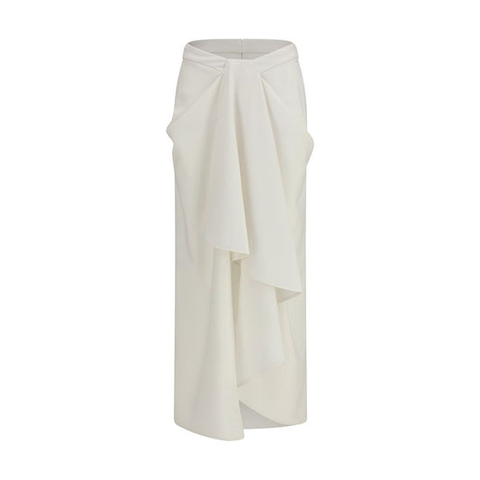 Falda larga Givenchy de lana blanca Oves Aries
