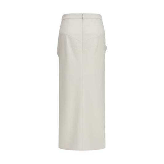 Falda larga Givenchy de lana blanca Oves Aries