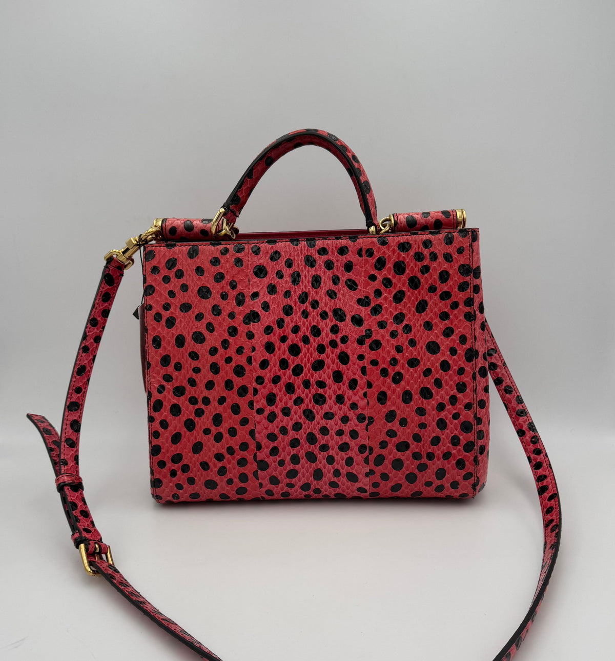 Dolce & Gabbana Reptile-Skin Sicily Handbag