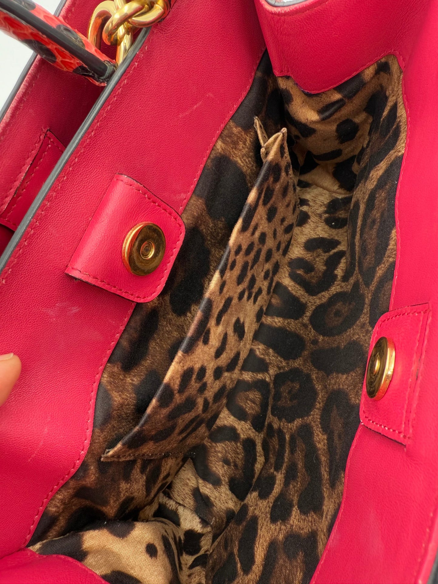 Dolce & Gabbana Reptile-Skin Sicily Handbag