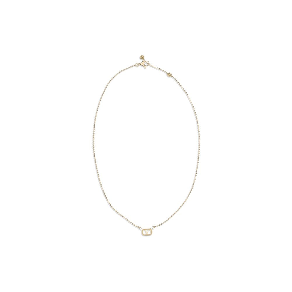Valentino Garavani Collier Métal Doré Ovalette