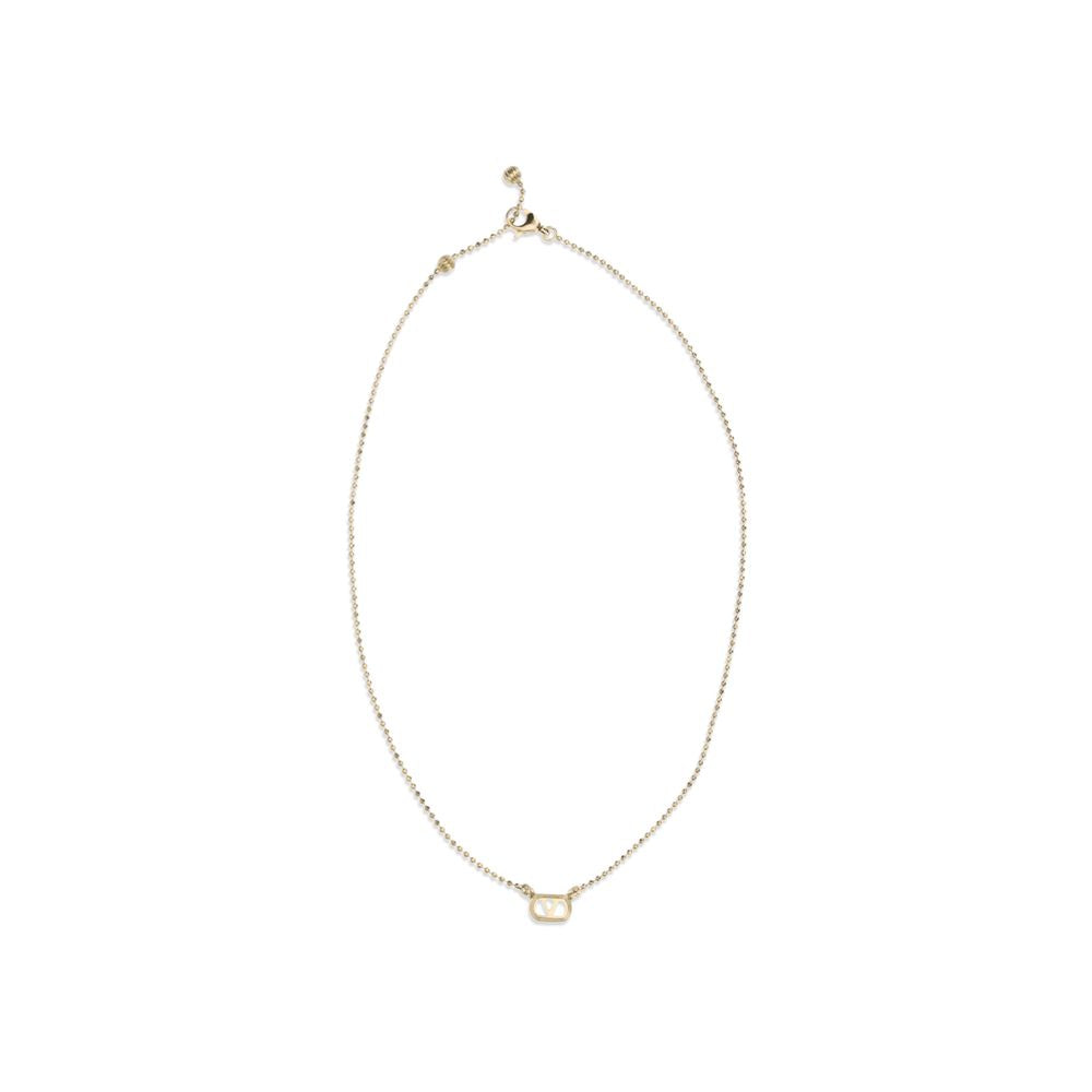 Valentino Garavani Collier Métal Doré Ovalette