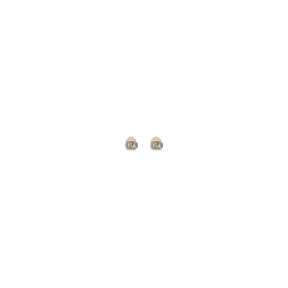 Valentino Garavani Ovalette Metallic Goldtone Earrings