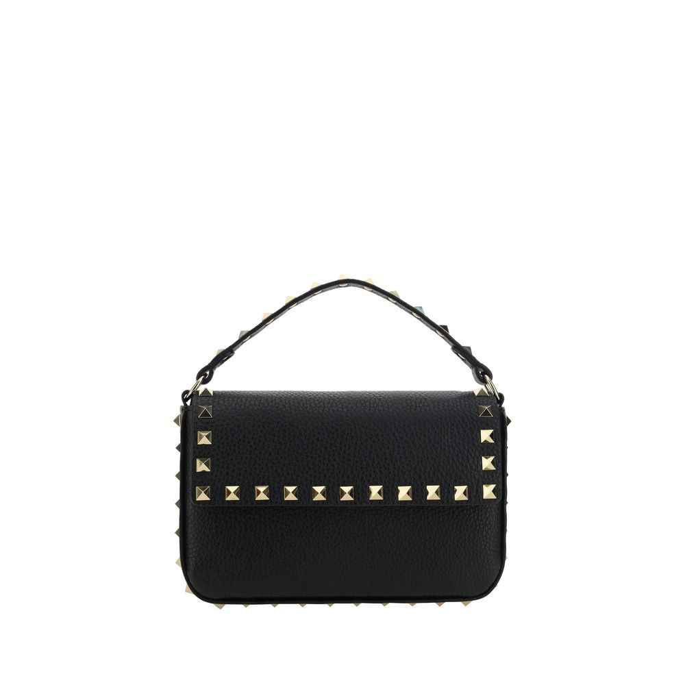 Valentino Garavani Black Bull Leather Shoulder Bag