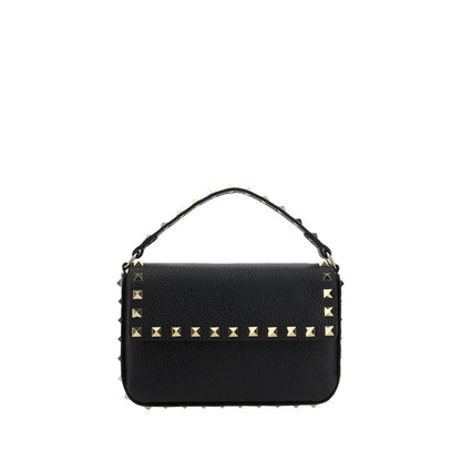 Valentino Garavani Black Bull Leather Shoulder Bag
