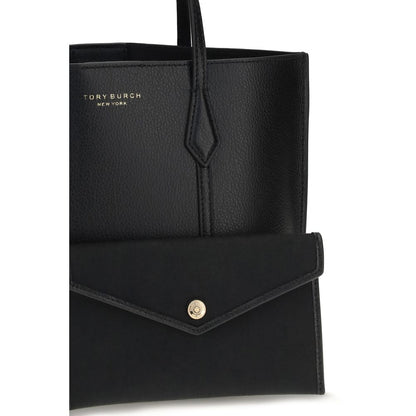 Sac à main Tory Burch en cuir de veau noir Bos Taurus