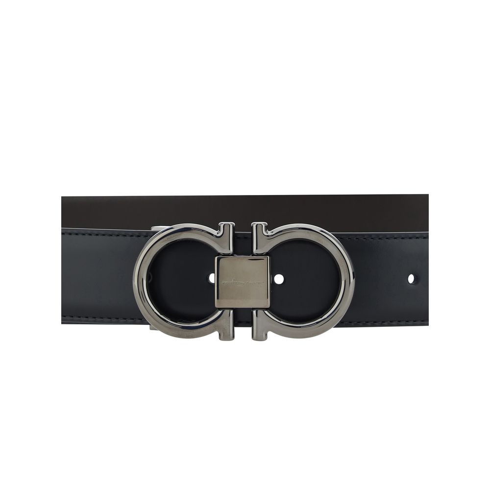 Ferragamo Black Calfskin Bos Taurus Regular Belt