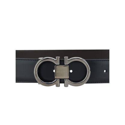 Ferragamo Black Calfskin Bos Taurus Regular Belt