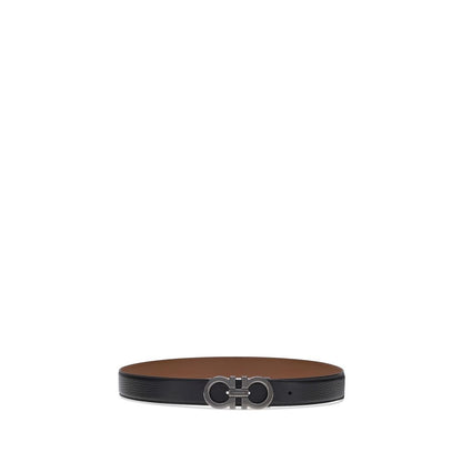 Ceinture Ferragamo Regular en Cuir Noir Bos Taurus