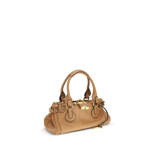Bolso de hombro Chloé de cuero de búfalo marrón
