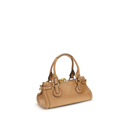 Bolso de hombro Chloé de cuero de búfalo marrón