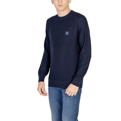 Sudadera de Algodón Azul Hugo Boss