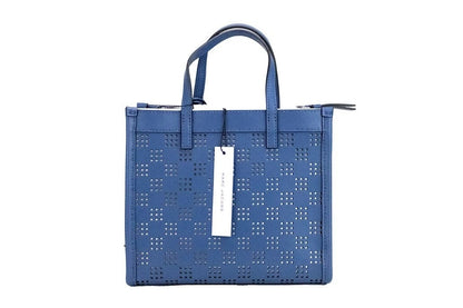 Marc Jacobs Mini Grind Perforated Leather Crossbody Bag Blue Sea