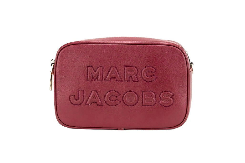Bolso Cámara En Cuero Liso Con Relieve Marc Jacobs Flash Granada