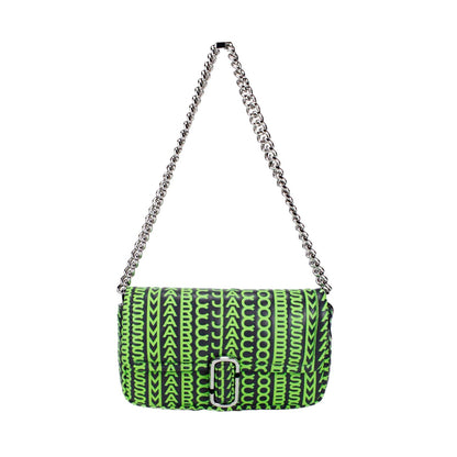 Bandolera Marc Jacobs De Cuero Con Monograma Verde Neón J Marc Mini