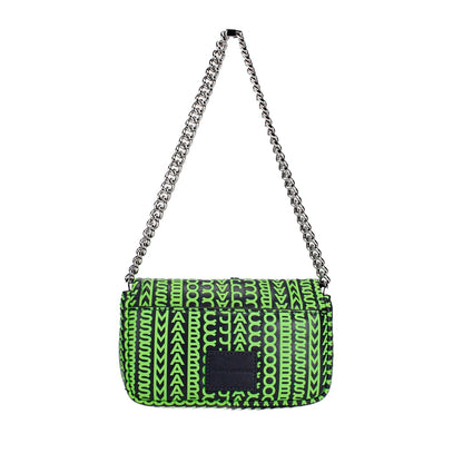 Bandolera Marc Jacobs De Cuero Con Monograma Verde Neón J Marc Mini