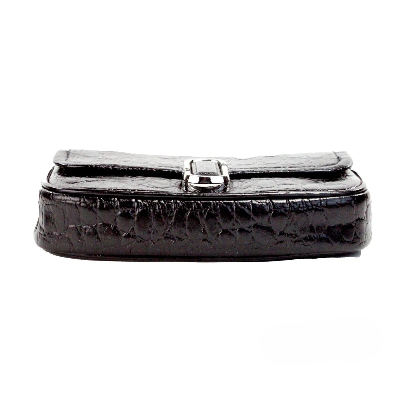 Marc Jacobs The Mini Textured Leather Crossbody Bag Black