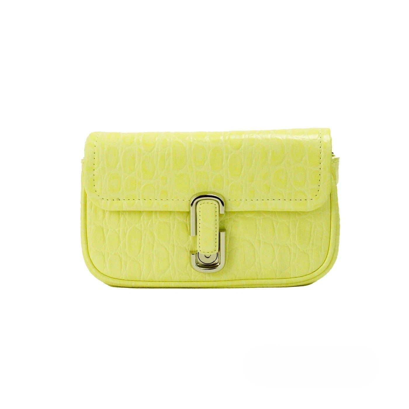 Sac bandoulière Marc Jacobs The Mini en cuir embossé jaune