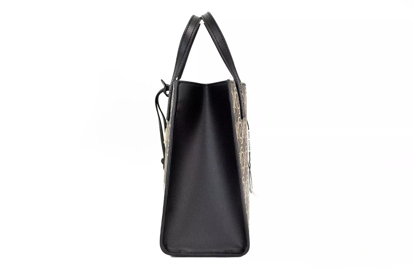 Bolso tote mini con bandolera Marc Jacobs Grind Signet de cuero estampado