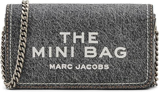 Marc Jacobs El bolso mini de mezclilla con cadena - Lavado negro