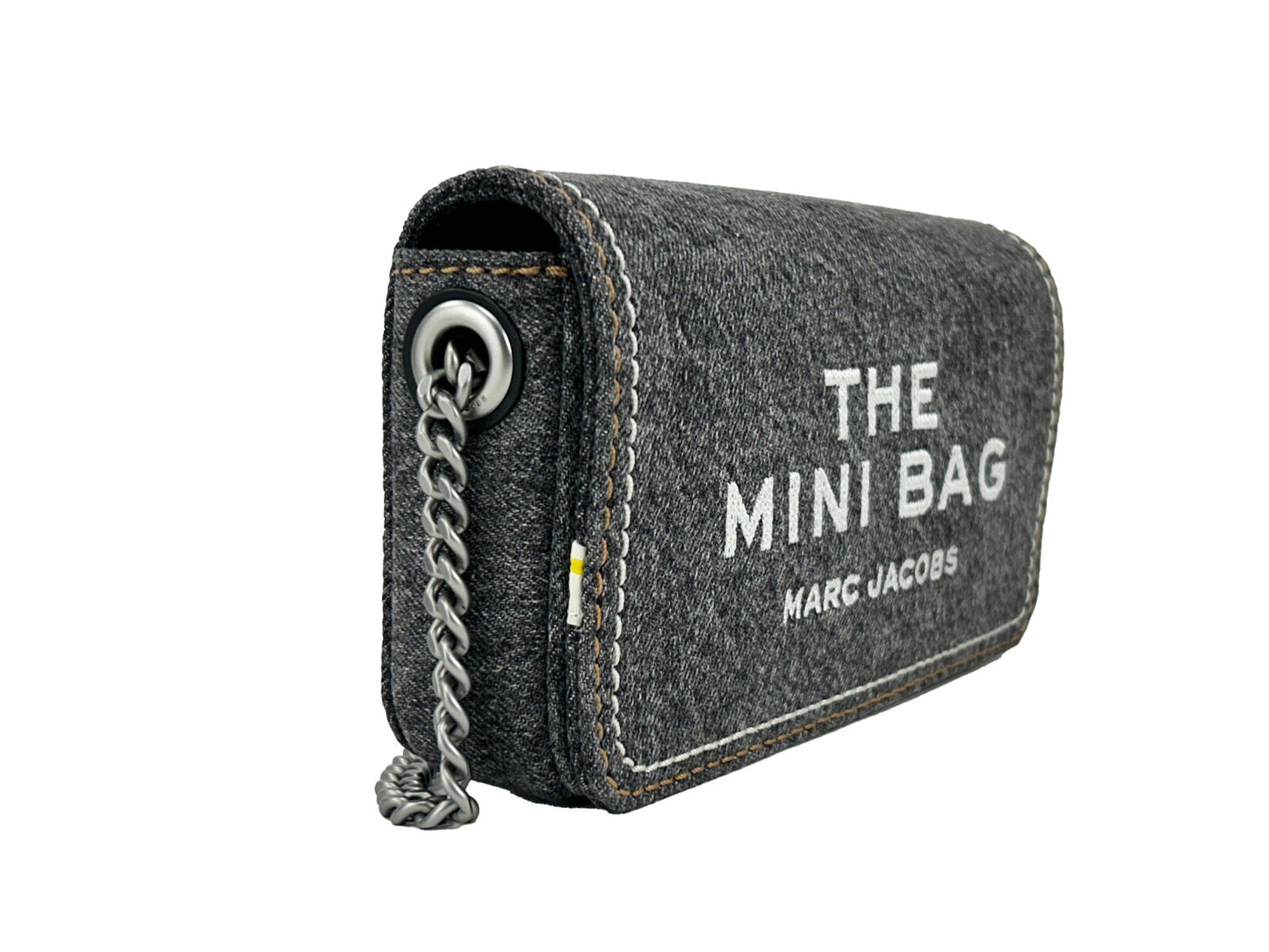 Marc Jacobs El bolso mini de mezclilla con cadena - Lavado negro