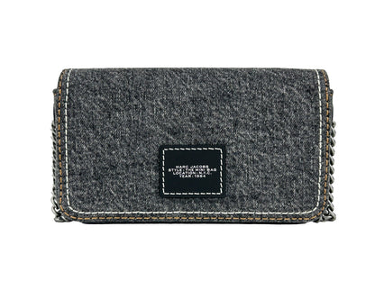Marc Jacobs El bolso mini de mezclilla con cadena - Lavado negro